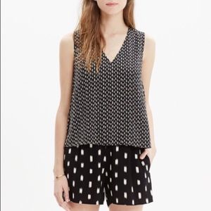 Madewell Black ikat romper